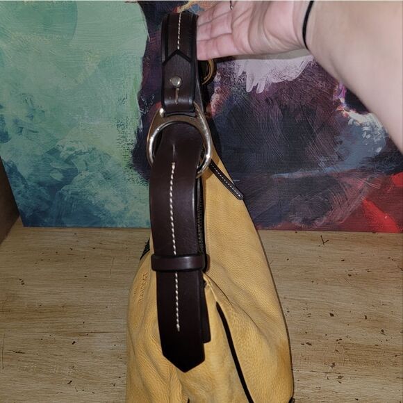 Dooney & Bourke 1975 Soft Leather Hobo Style Handbag Purse - Picture 14 of 17